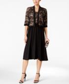 R & M Richards Petite Lace A-line Dress And Jacket