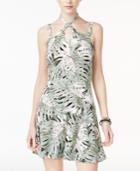 Jessica Simpson Tropical-print Halter Dress