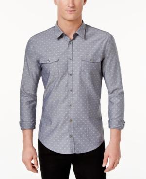 Hugo Boss Orange Men's Symmetric Dot-pattern Shirt
