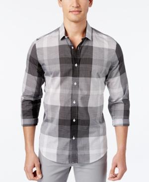 Calvin Klein Men's Viole Plaid Long-sleeve Shirt