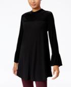 Style & Co Petite Bell-sleeve Velvet Top, Only At Macy's