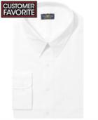 Club Room Estate Big And Tall Wrinkle Resistant White Dress Shirt