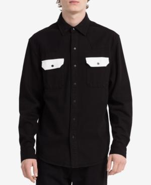 Calvin Klein Jeans Men's Archive Contrast Pocket Western Shirt