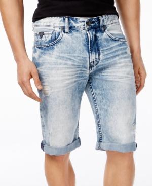 Guess Men's Classic-fit Achieve Wash Denim Shorts