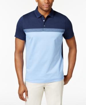 Alfani Men's Stretch Cavalry Colorblocked Polo, Created For Macy's