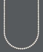 "belle De Mer Pearl Necklace, 22"" 14k Gold A Cultured Freshwater Pearl Strand (6-7mm)"