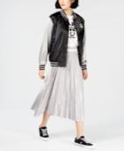 Nicopanda Satin Graphic Varsity Jacket, Created For Macy's