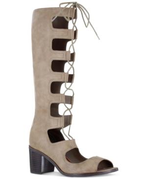 Mia Elija Block-heel Gladiator Sandals Women's Shoes