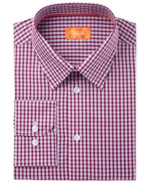 Tallia Men's Fitted Check Dress Shirt