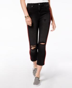 Tinseltown Juniors' Ripped Cropped Jeans