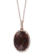 Sienna By Effy Smoky Quartz (2-3/8 Ct. T.w.) And Diamond (1/4 Ct. T.w.) Pendant Necklace In 14k Gold