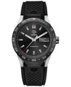 Tag Heuer Connected 1.0 Men's Carrera Black Rubber Strap Smart Watch 46mm Sar8a80. Ft6045