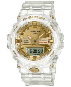G-shock Men's Analog-digital Clear Resin Strap Watch 48.6mm