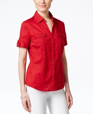 Karen Scott Short-sleeve Shirt, Only At Macy's