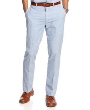Tallia Orange Pants, Seersucker Pants
