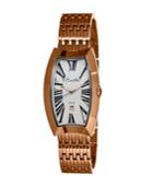 Bertha Quartz Laura Collection Rose Gold And White Stainless Steel Watch 31mm