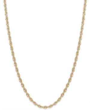 Rope Chain Necklace In 14k Gold (1-4/5mm)