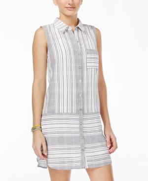 As U Wish Juniors' Printed Shirtdress