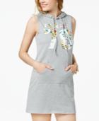 Material Girl Juniors' Printed Hoodie Dress, Created For Macy's
