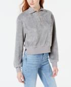 Material Girl Juniors' Plush Half-zip Pullover, Created For Macy's