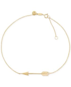 Arrow Anklet In 14k Gold
