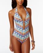 Bar Iii Multicolor Maillot One-piece Swimsuit, Only At Macy's Women's Swimsuit