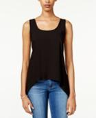 Bcx Juniors' Crochet Split-back Tank Top