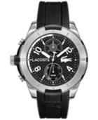 Lacoste Men's Tonga Black Silicone Strap Watch 50mm 2010759