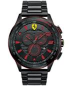 Scuderia Ferrari Men's Chronograph Scuderia Black Ion-plated Steel Bracelet Watch 48mm 830142