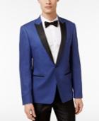 Calvin Klein Men's Slim-fit Blue Peak Lapel Dinner Jacket