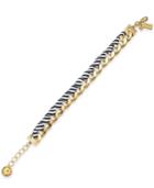 Kate Spade New York Gold-tone Ribbon & Chain Link Bracelet