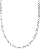 American West Textured Link Chain In Sterling Silver