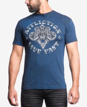 Affliction Men's Royal Connect Graphic-print T-shirt