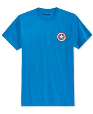 Mighty Fine Men's Captain America Logo T-shirt