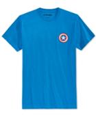 Mighty Fine Men's Captain America Logo T-shirt