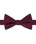 Tommy Hilfiger Men's Tartan Pre-tied Silk Bow Tie