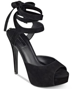 Guess Women's Kassie Wrap-around Dress Sandals Women's Shoes