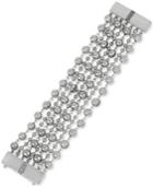 Kenneth Cole New York Silver-tone Multi-chain Beaded Link Bracelet