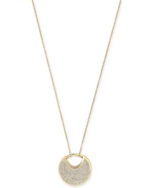 Bcbgeneration Gold-tone Crystal Swinging Pendant Necklace