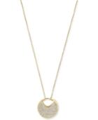 Bcbgeneration Gold-tone Crystal Swinging Pendant Necklace