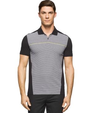 Calvin Klein Colorblocked Striped Polo Shirt