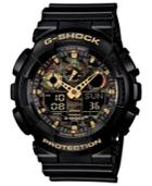 G-shock Men's Analog-digital Black Resin Strap Watch 55x51mm Ga100cf-1a9