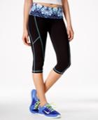 Material Girl Juniors' Active Palm Fever Cropped Yoga Leggings, Only At Macy's