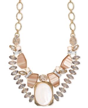 Anne Klein Gold-tone Drama Toggle Collar Necklace
