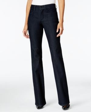 Nydj Embroidered Barbara Dark Enzyme Wash Bootcut Jeans