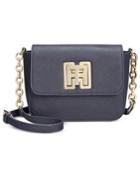 Tommy Hilfiger Clara Textured Leather Flap Crossbody
