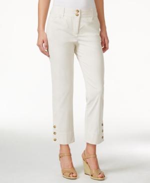 Charter Club Petite Striped Cropped Pants