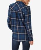Jessica Simpson Juniors' Ruffled Plaid Shirt