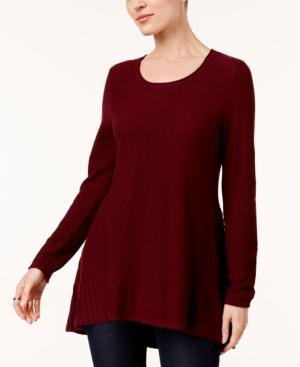 Style & Co Peplum-back Tunic Sweater, Created For Macy's