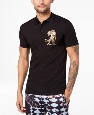 Versace Men's Gold-foil Polo